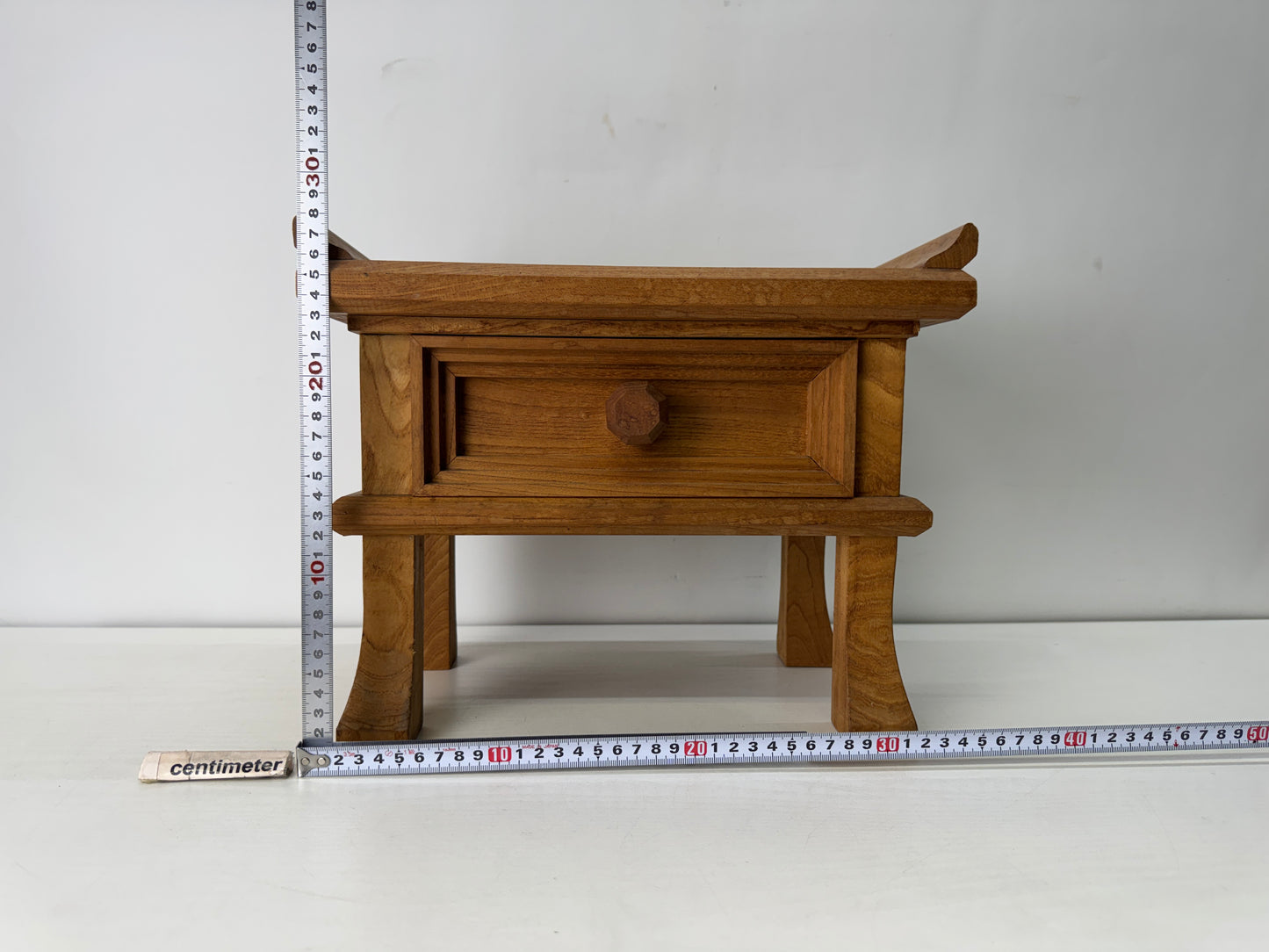 Y10535 Buddhist Altar Equipment wooden Sutra desk Japan antique Buddhism table