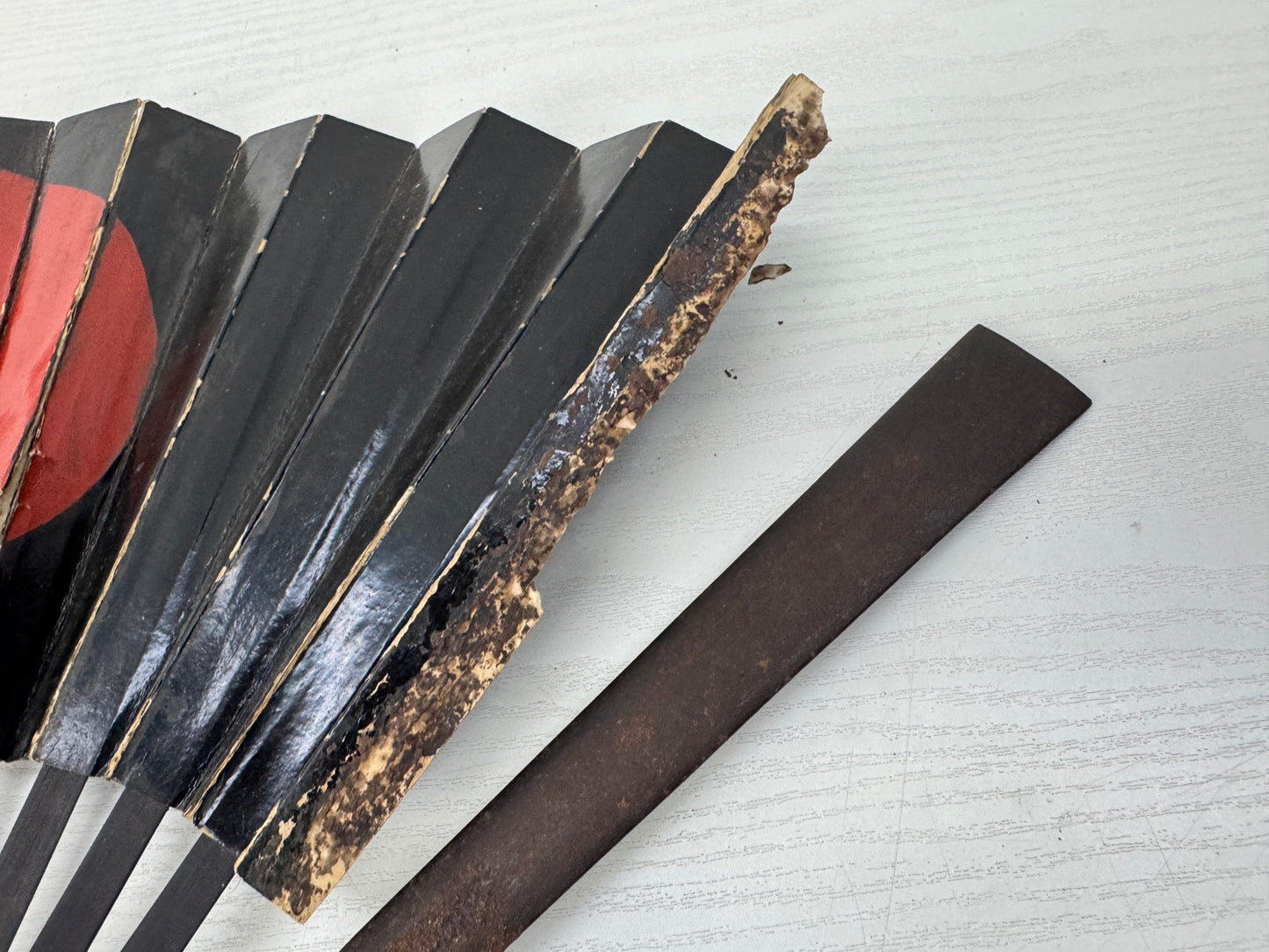 Y10537 GUNBAI Iron military war fan weapon Japan antique samurai busho bushi
