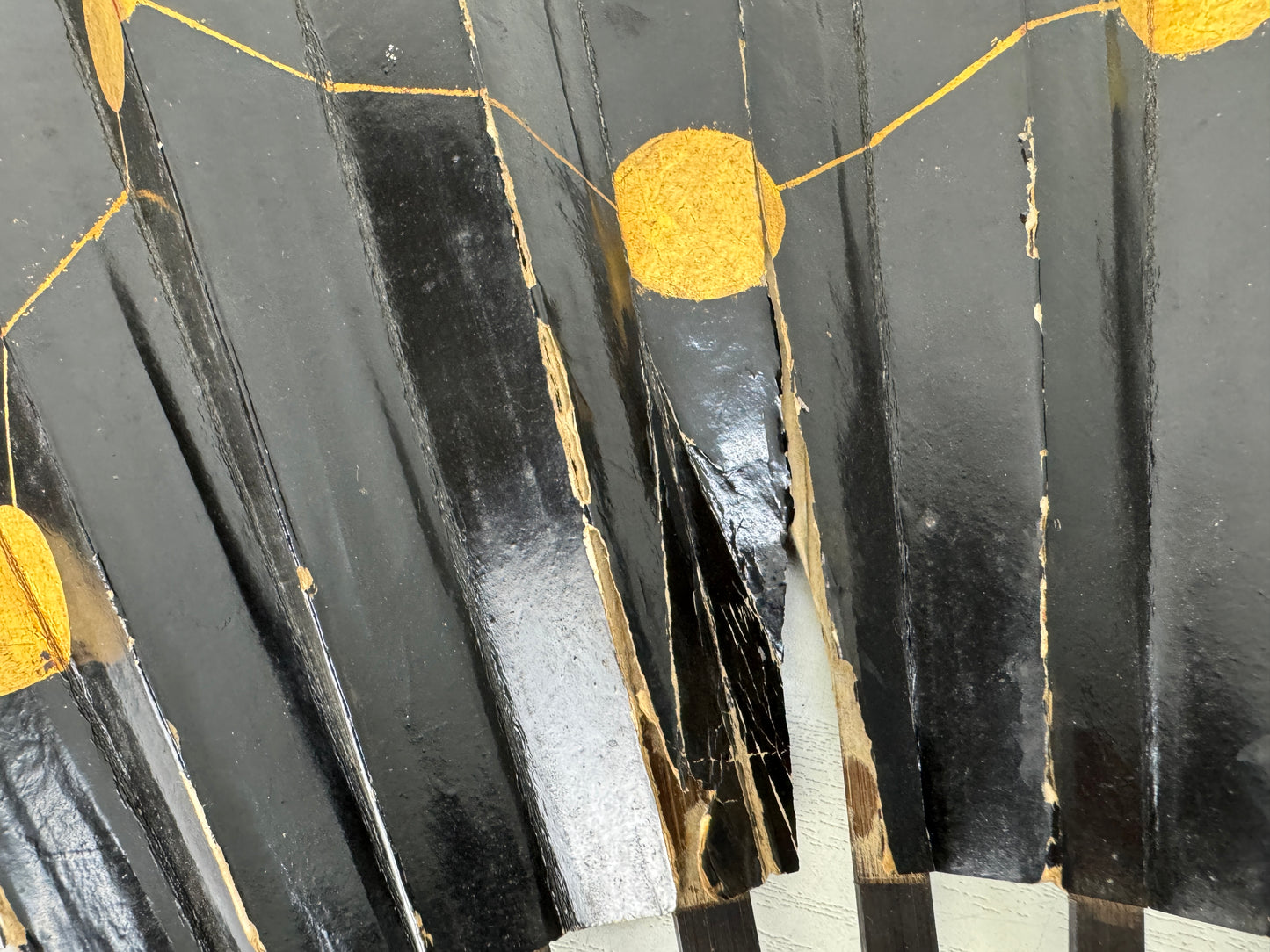 Y10537 GUNBAI Iron military war fan weapon Japan antique samurai busho bushi