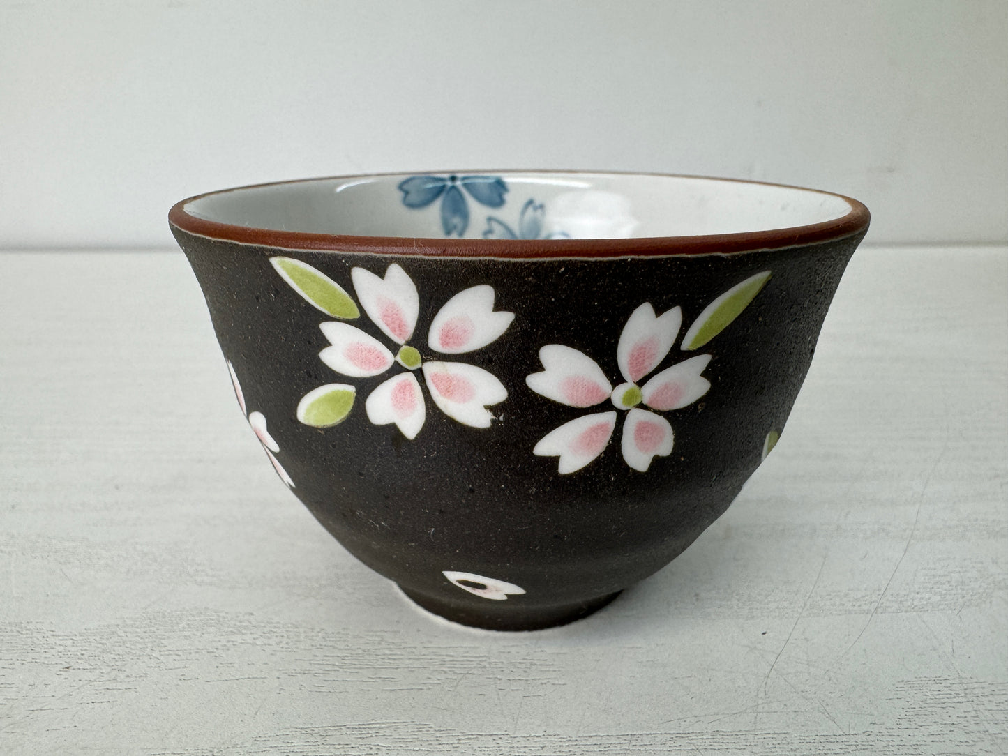 Y10540 YUNOMI Kyo-ware Sencha teacup set of 5 signed box Japan antique tea cup