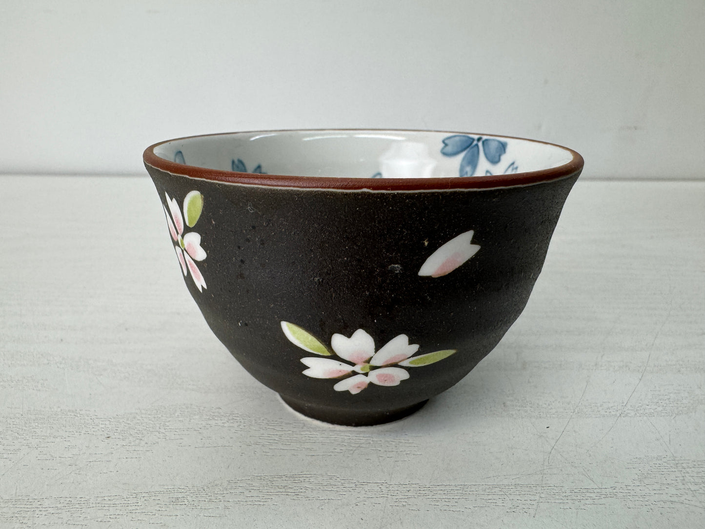 Y10540 YUNOMI Kyo-ware Sencha teacup set of 5 signed box Japan antique tea cup