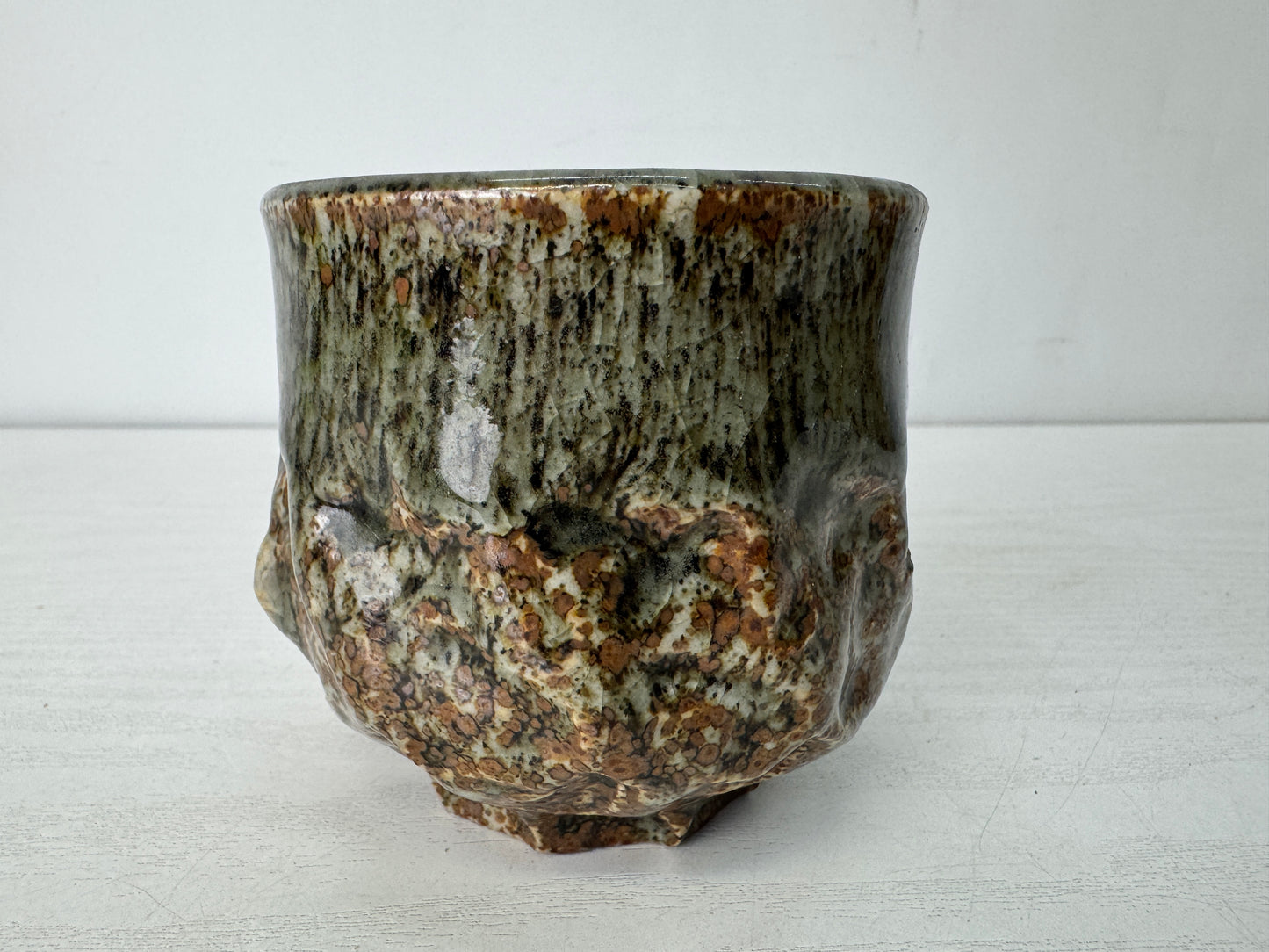 Y10542 YUNOMI Soma-ware Sencha tea cup Japan antique tableware period piece