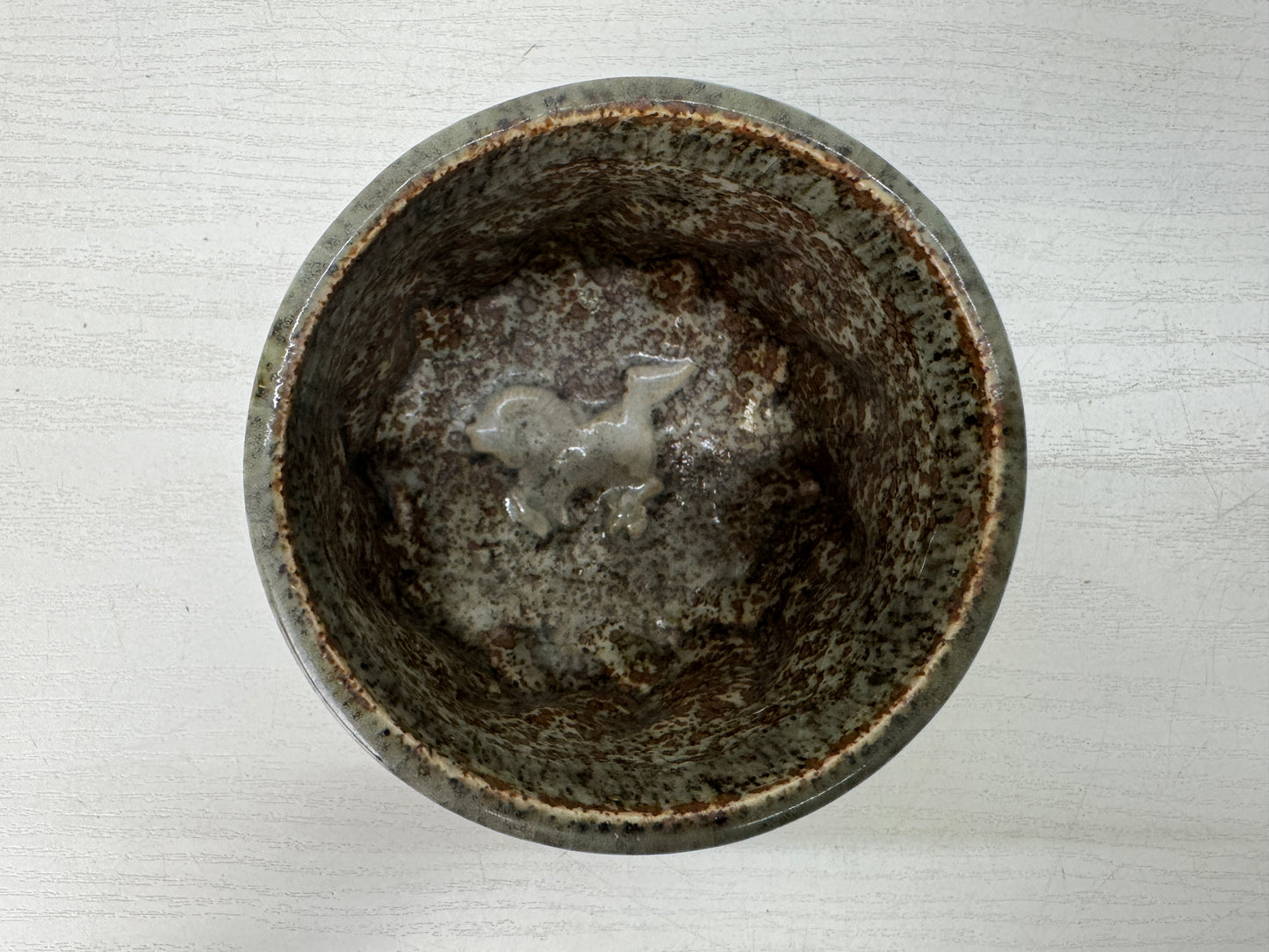 Y10542 YUNOMI Soma-ware Sencha tea cup Japan antique tableware period piece