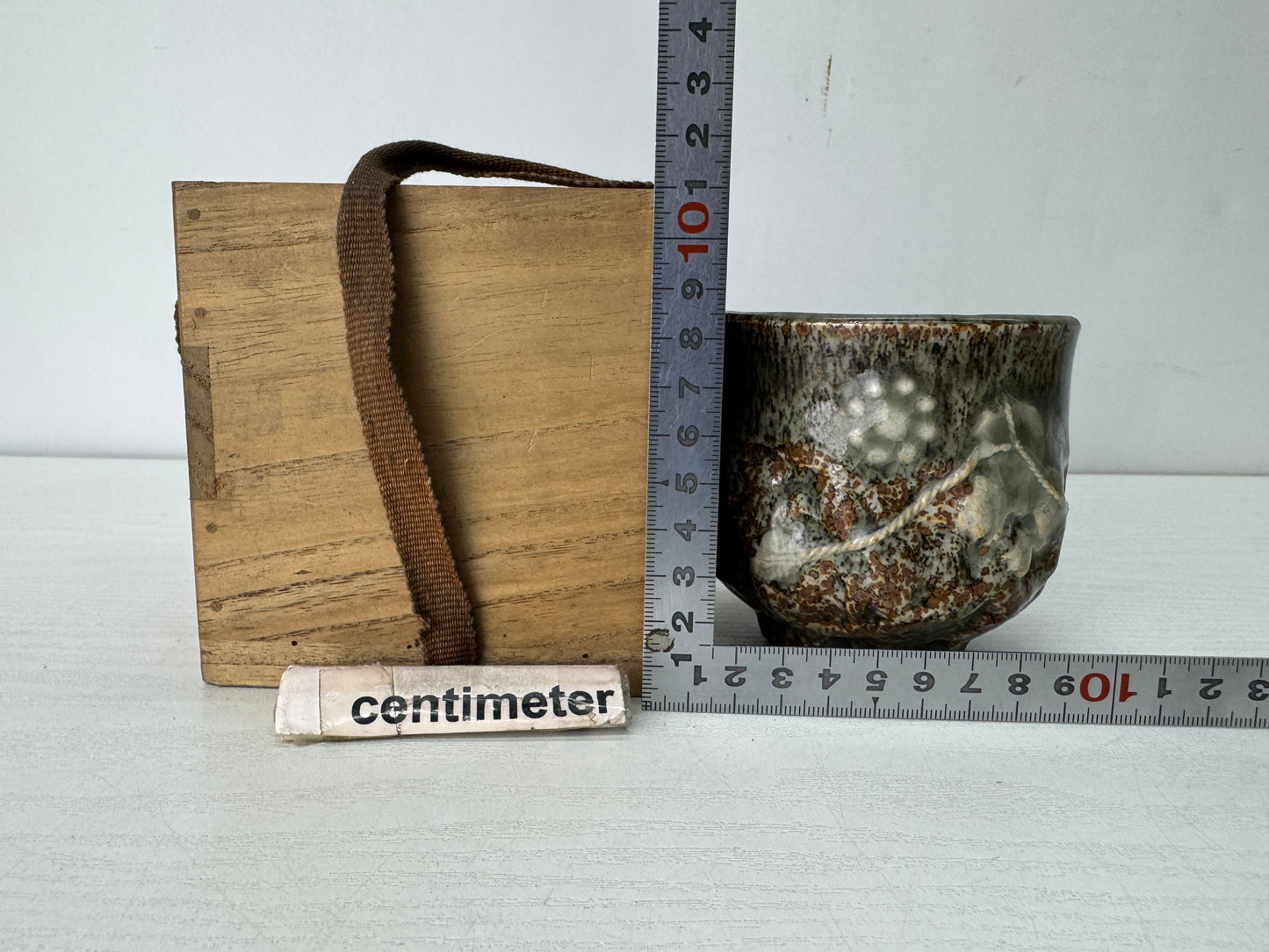 Y10542 YUNOMI Soma-ware Sencha tea cup Japan antique tableware period piece