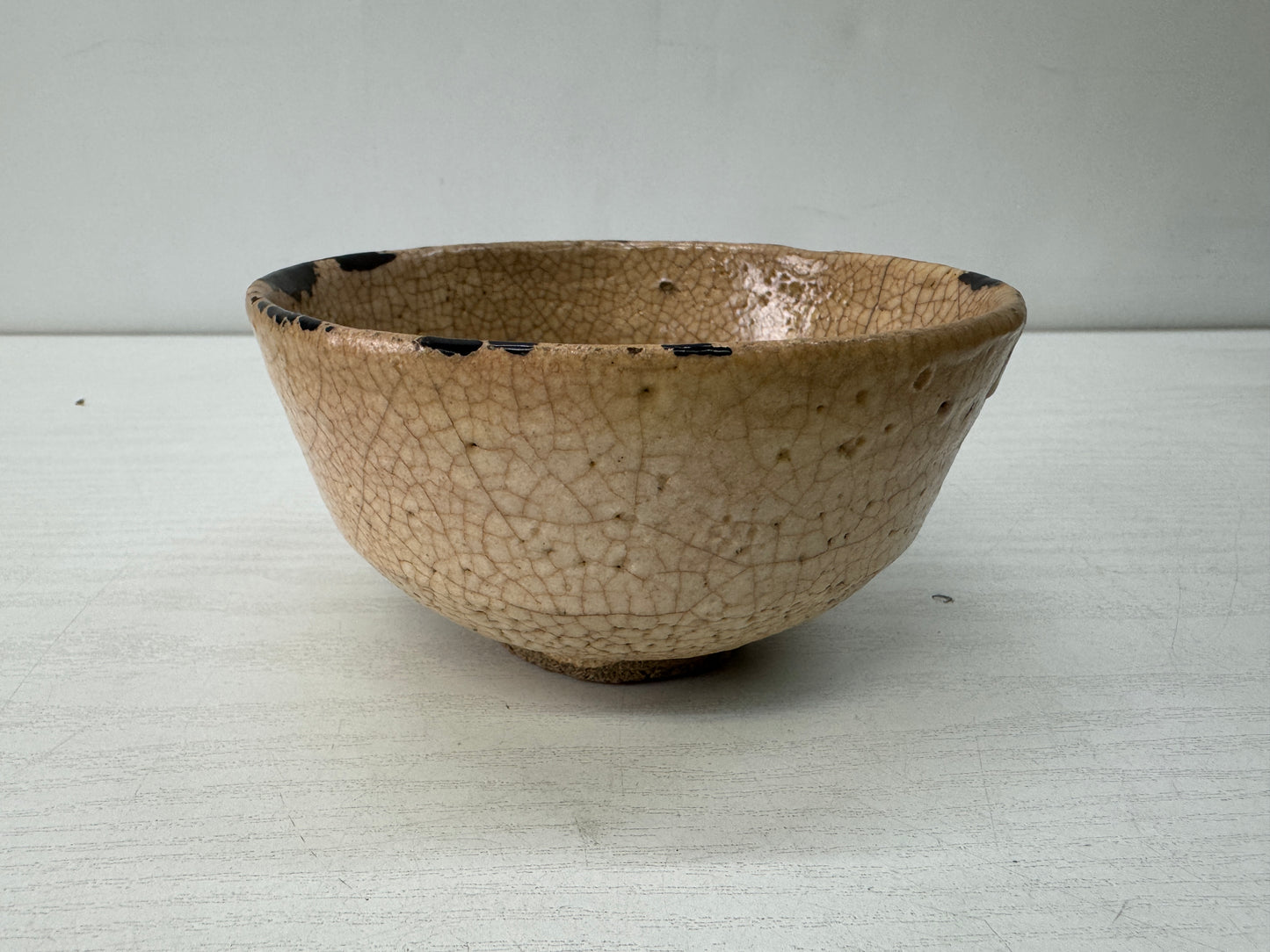 Y10547 CHAWAN Hagi bowl box Lacquer repair Japan antique tea ceremony pottery