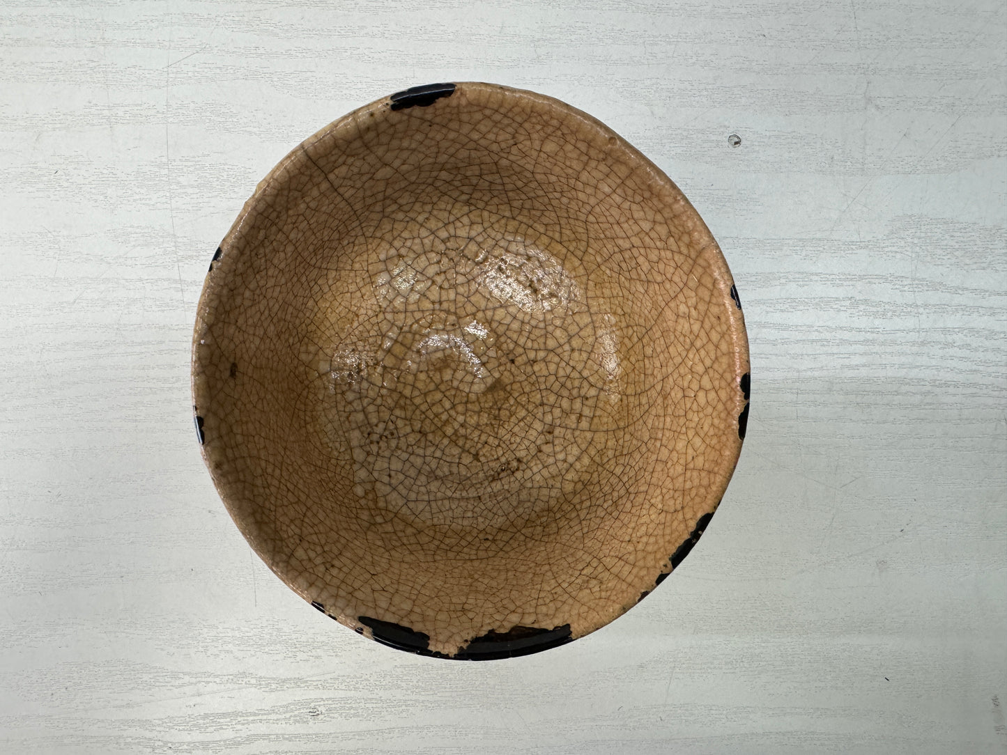 Y10547 CHAWAN Hagi bowl box Lacquer repair Japan antique tea ceremony pottery