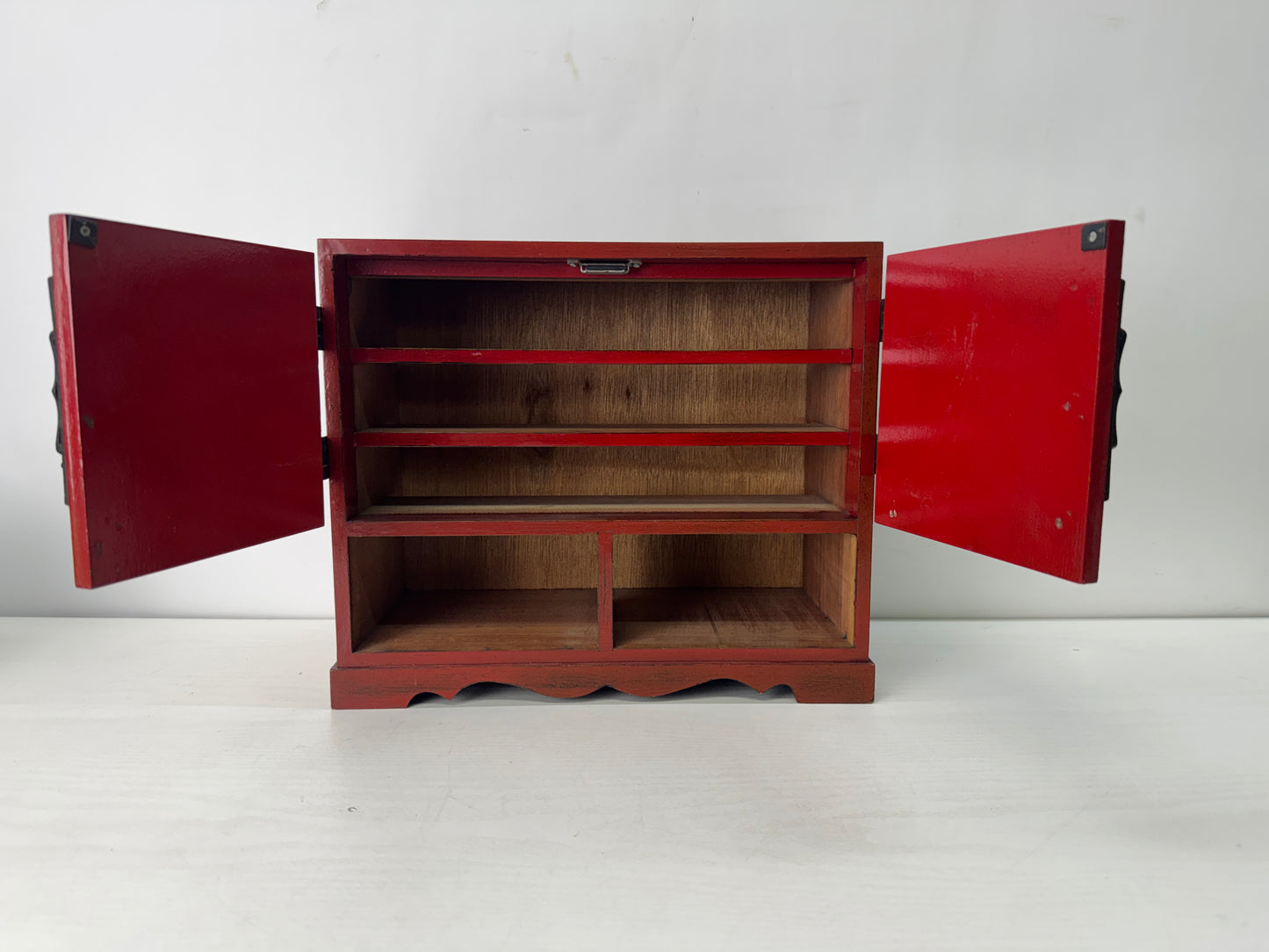 Y10551 TANSU wooden Japanese-style small chest of drawers Japan antique storage
