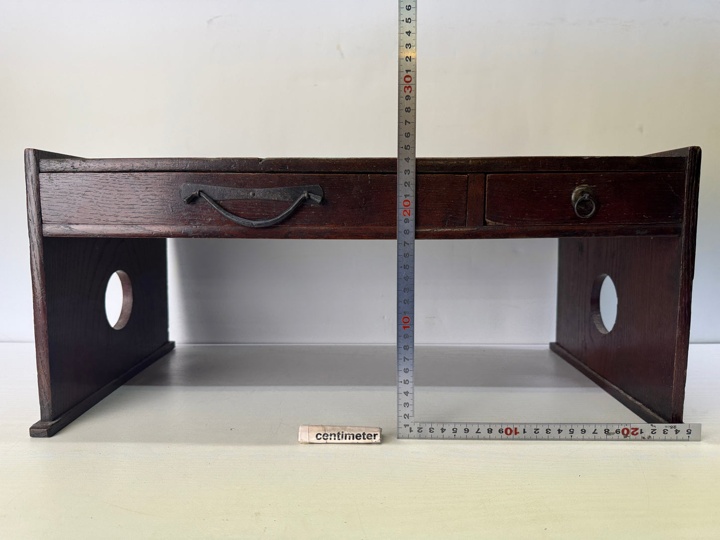 Y10552 STAND wooden writing study desk table furniture Japan antique interior