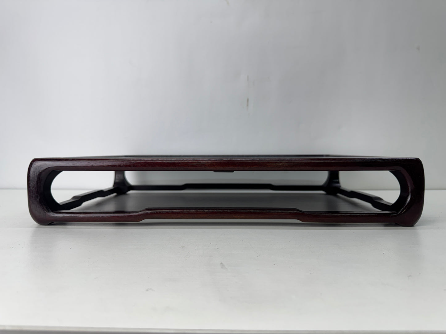 Y10553 FLOWER STAND Karaki wooden flat table bonsai incense burner Japan antique