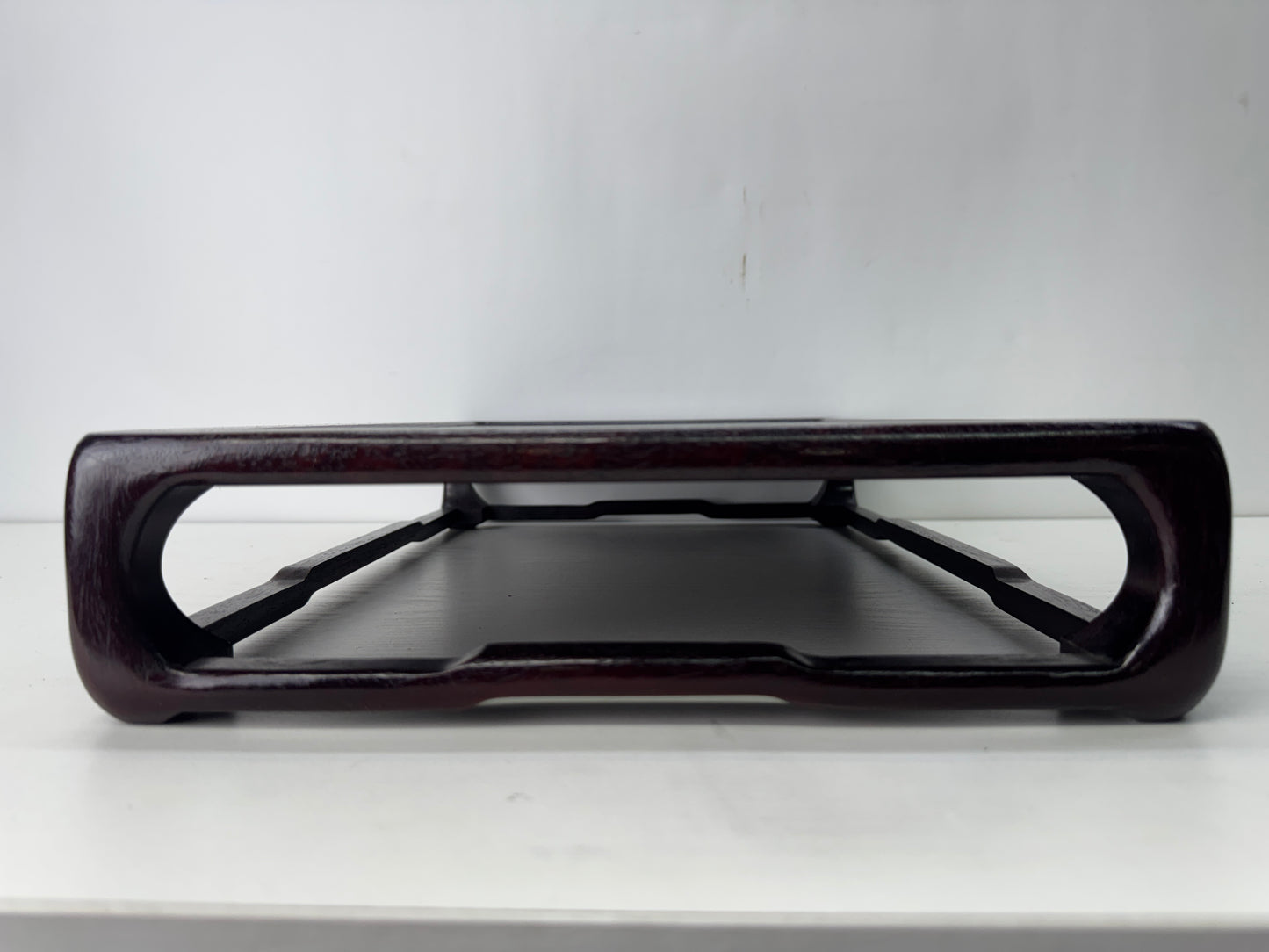 Y10553 FLOWER STAND Karaki wooden flat table bonsai incense burner Japan antique