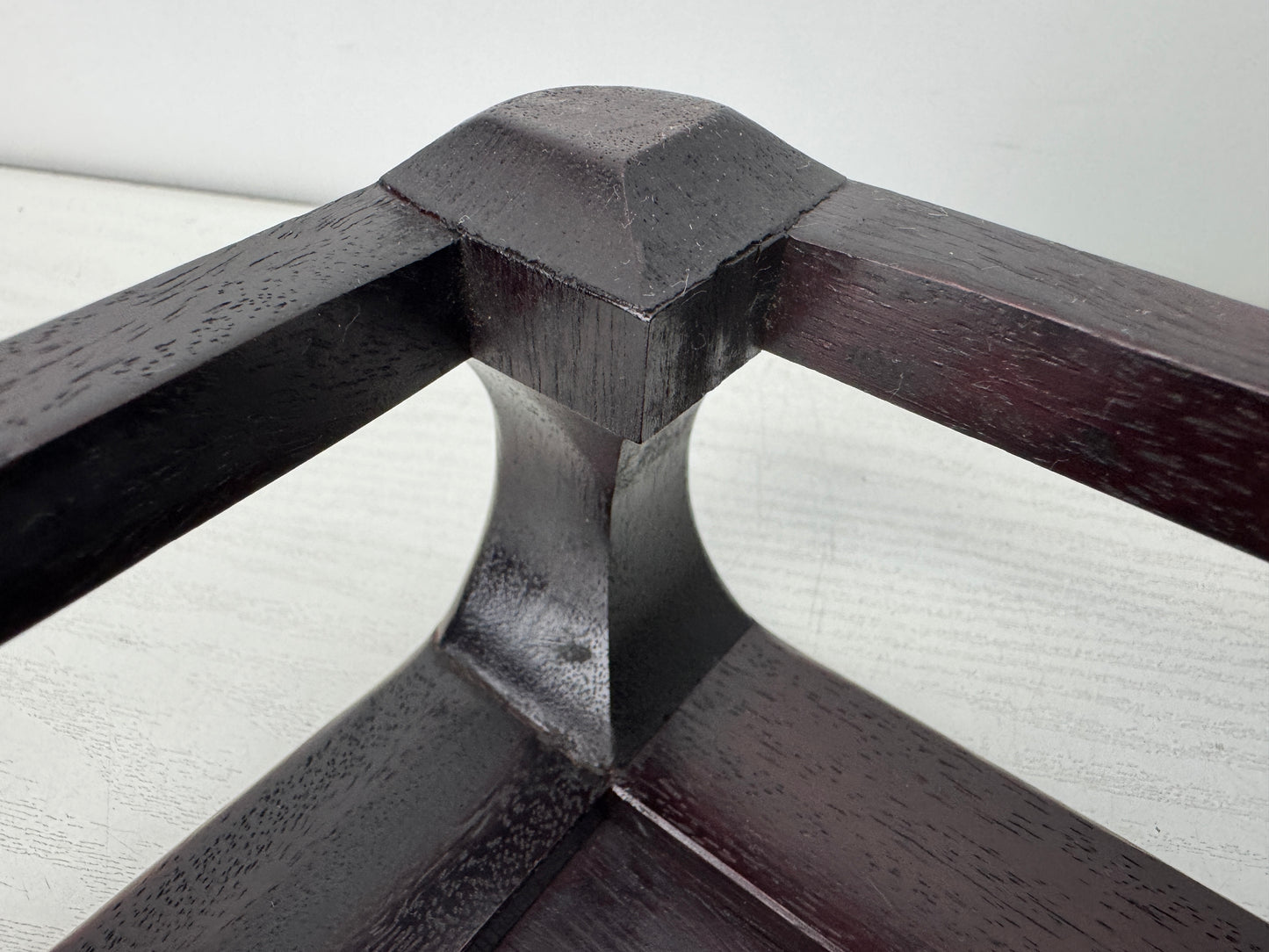 Y10553 FLOWER STAND Karaki wooden flat table bonsai incense burner Japan antique