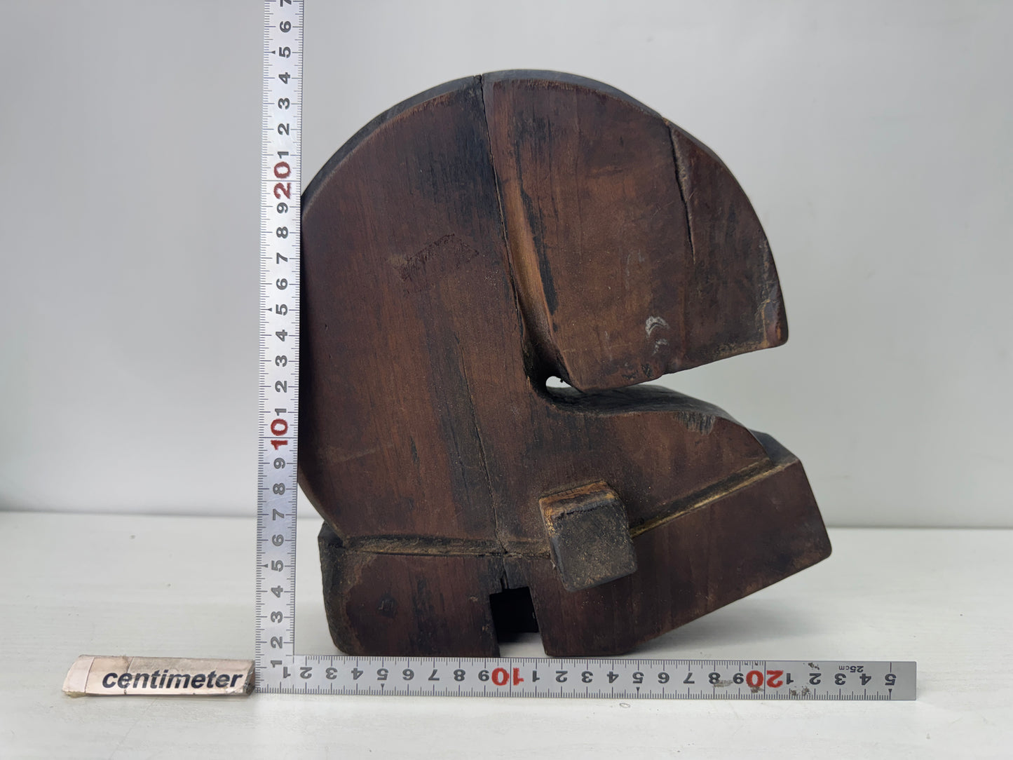 Y10563 POTHOOK wooden Jizai hook Japanese house small folk tool Japan antique
