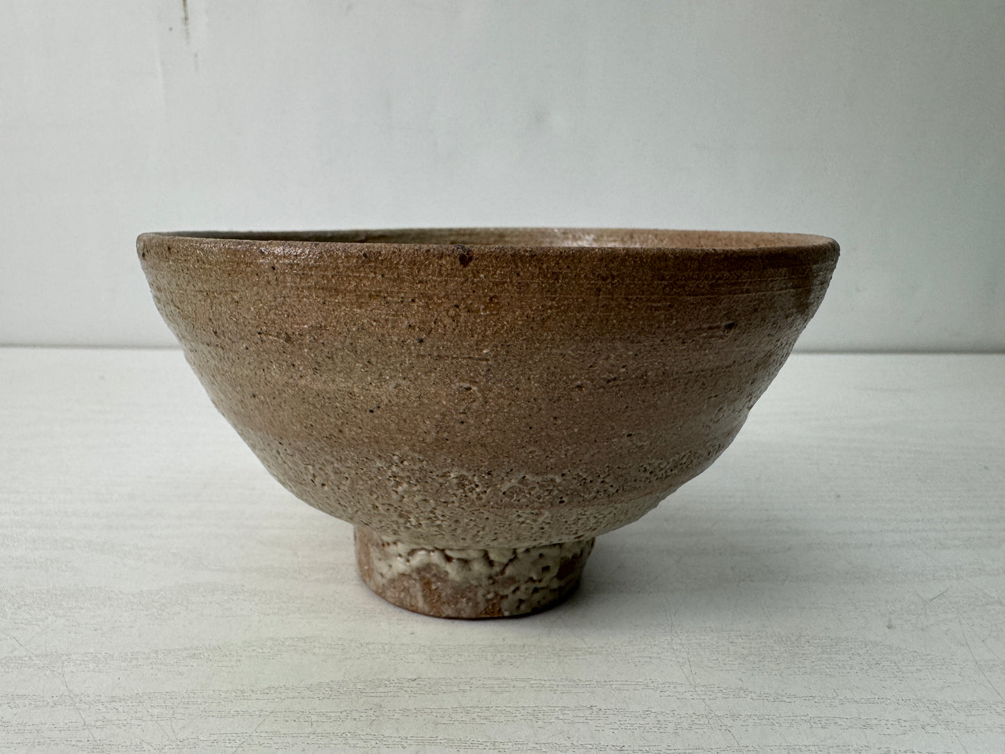 Y10575 CHAWAN Ido bowl signed box Korea antique tea ceremony pottery cup