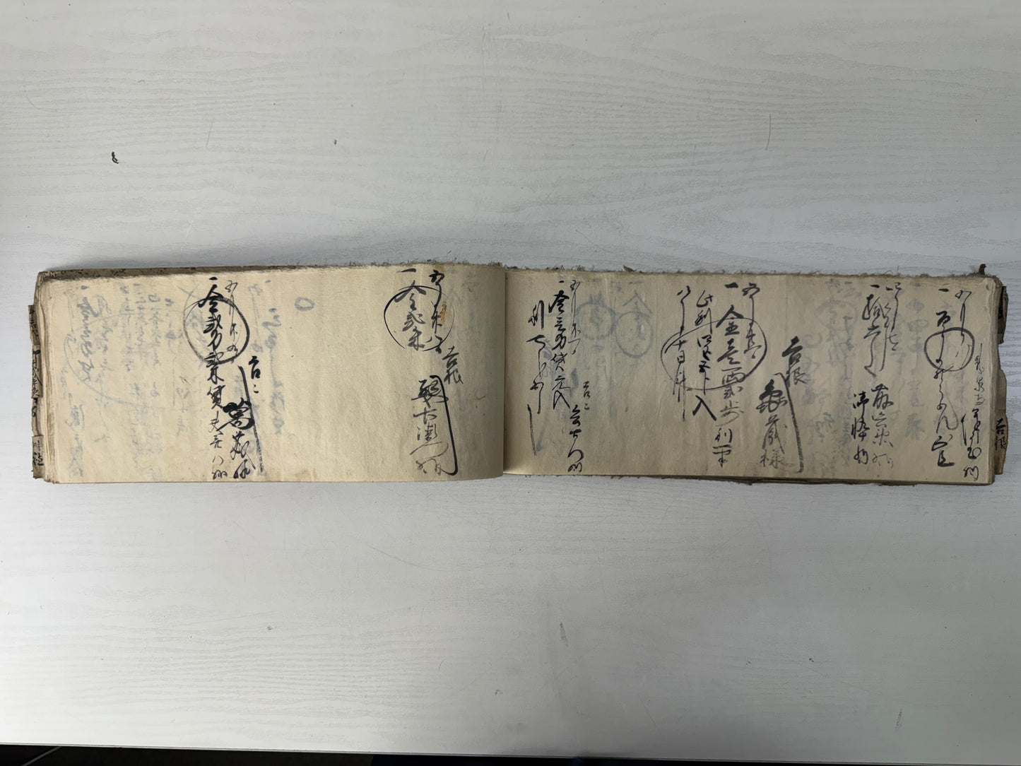 Y10576 DOCUMENT Account book Edo period old folk tools Japan antique notebook