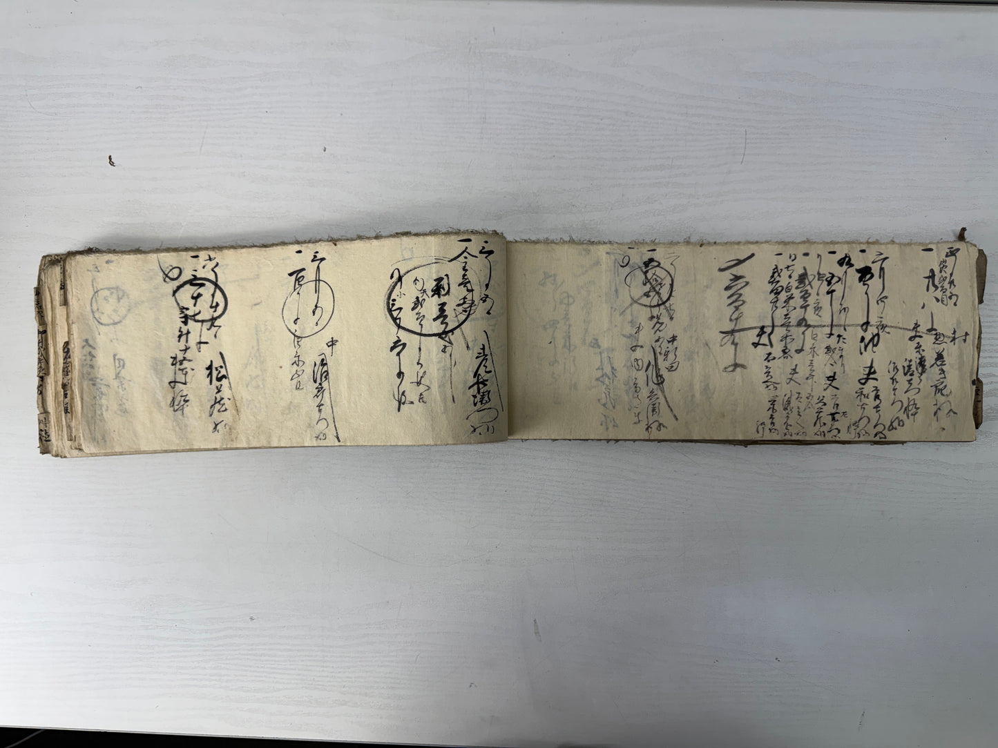 Y10576 DOCUMENT Account book Edo period old folk tools Japan antique notebook