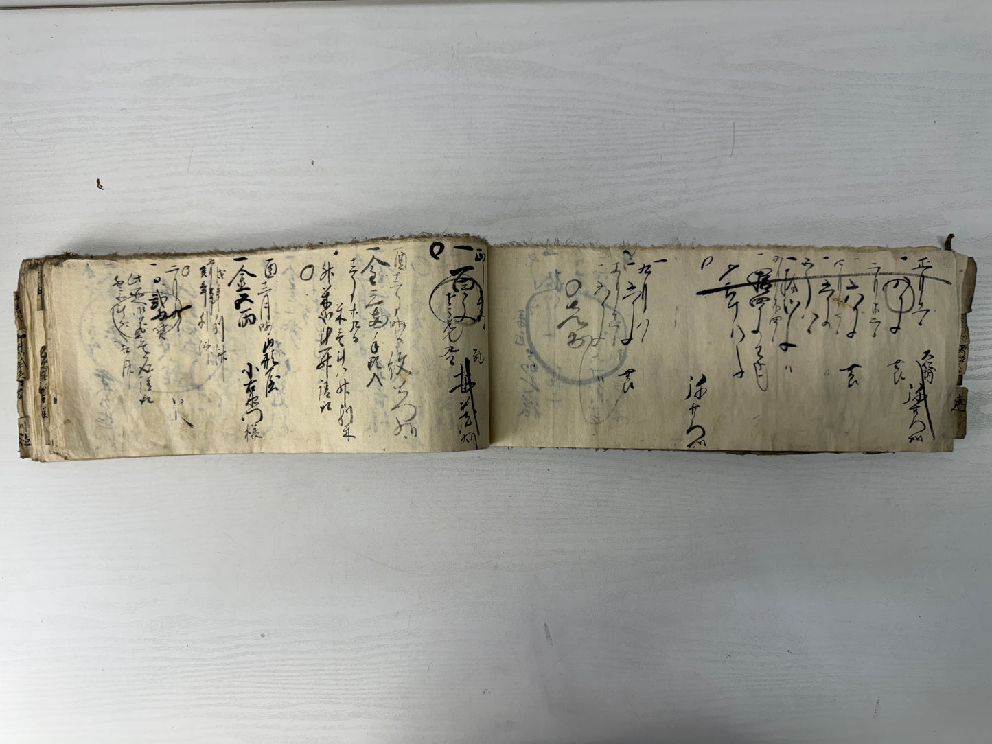 Y10576 DOCUMENT Account book Edo period old folk tools Japan antique notebook