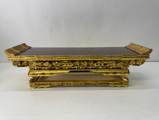 Y10578 Buddhist Altar Equipment sutra desk Japan antique Buddhism furniture