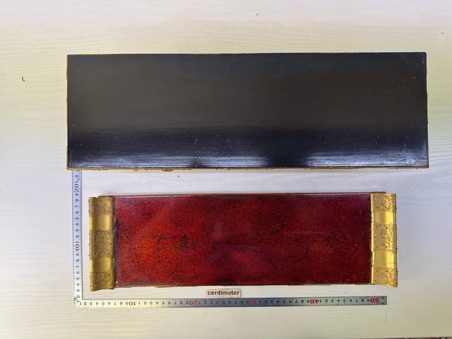 Y10578 Buddhist Altar Equipment sutra desk Japan antique Buddhism furniture