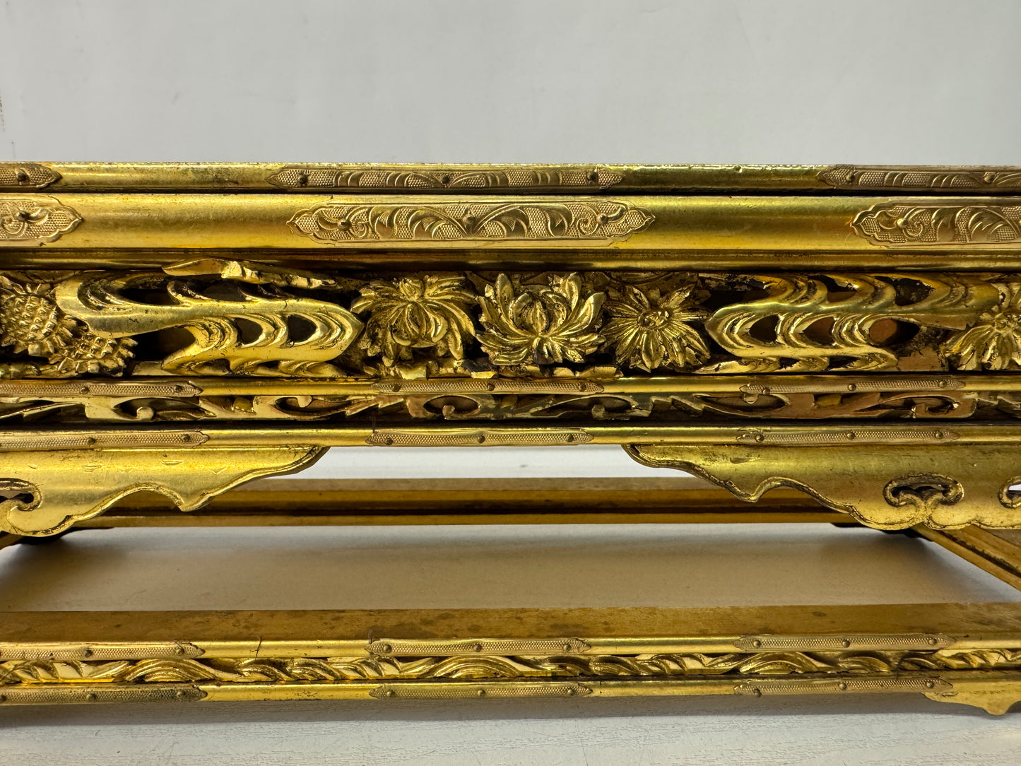 Y10578 Buddhist Altar Equipment sutra desk Japan antique Buddhism furniture