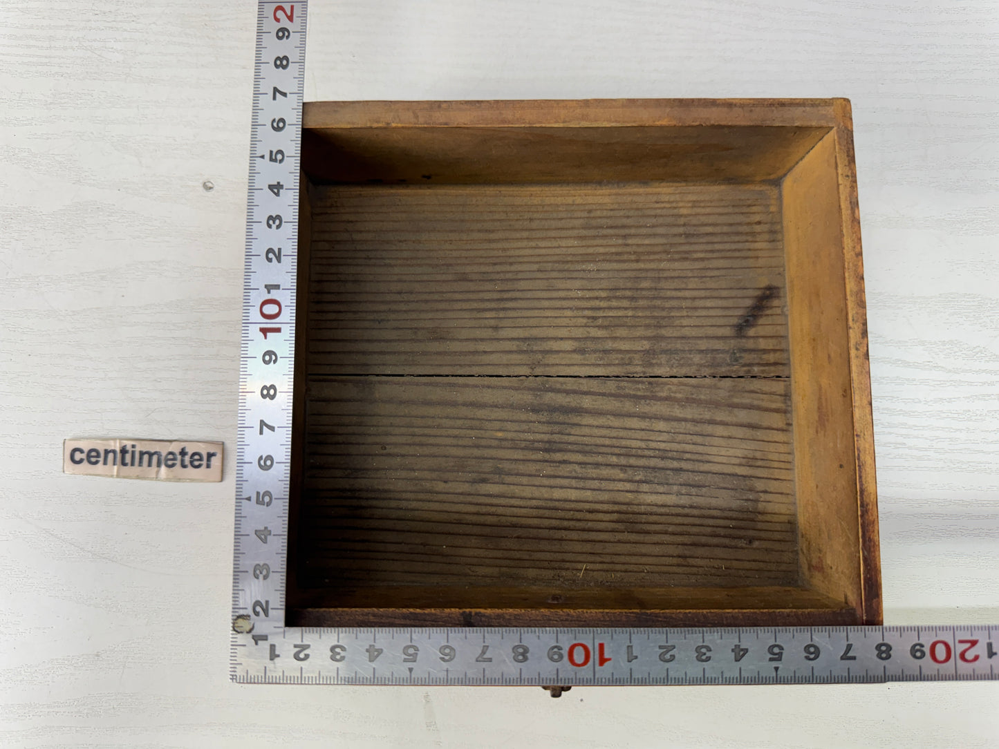 Y10580 TRAY Zelkova wood tobacco holder funiture style folk art Japan antique