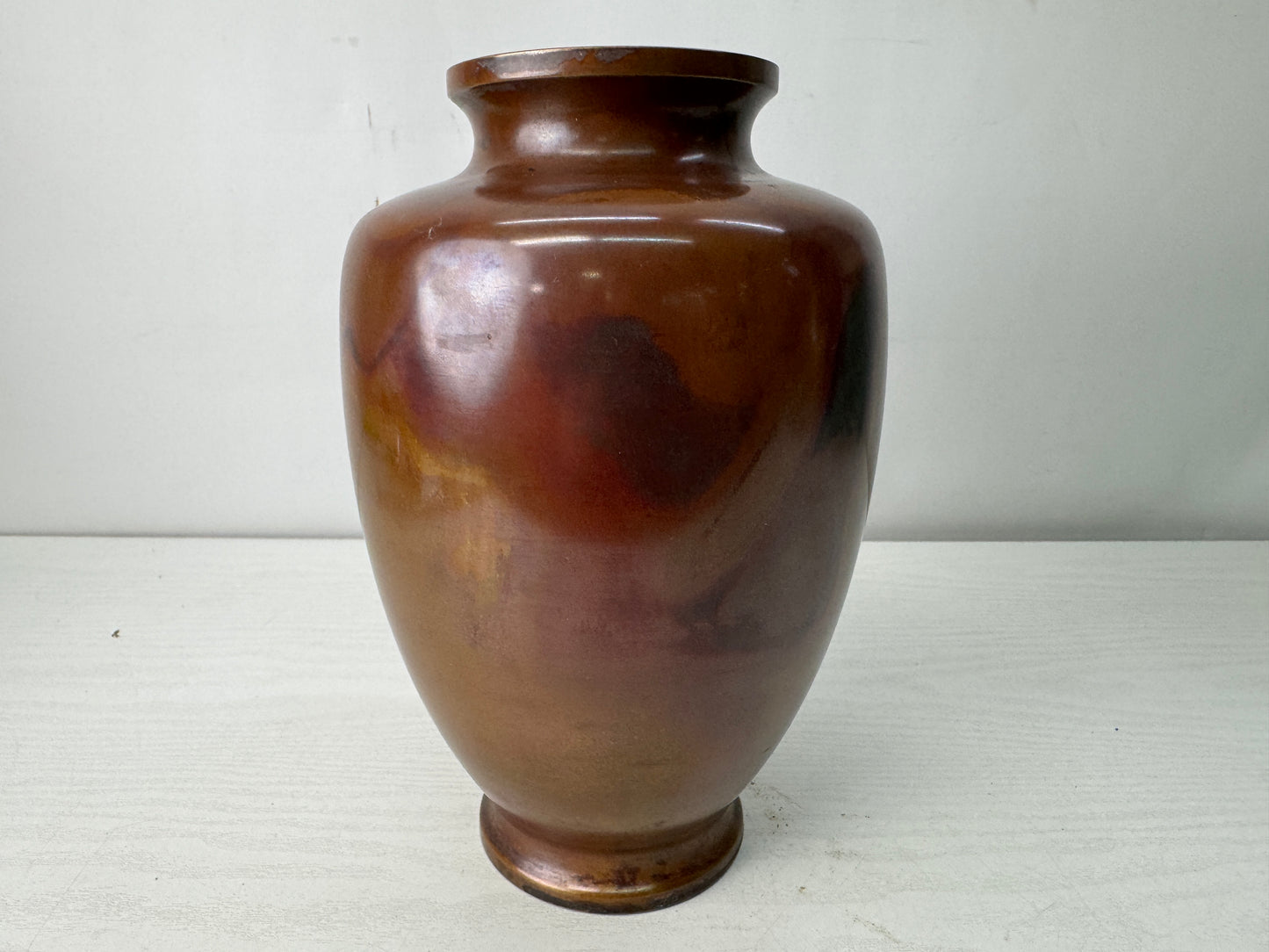 Y10586 FLOWER VASE Murashido signed box Japan antique ikebana floral arrangement