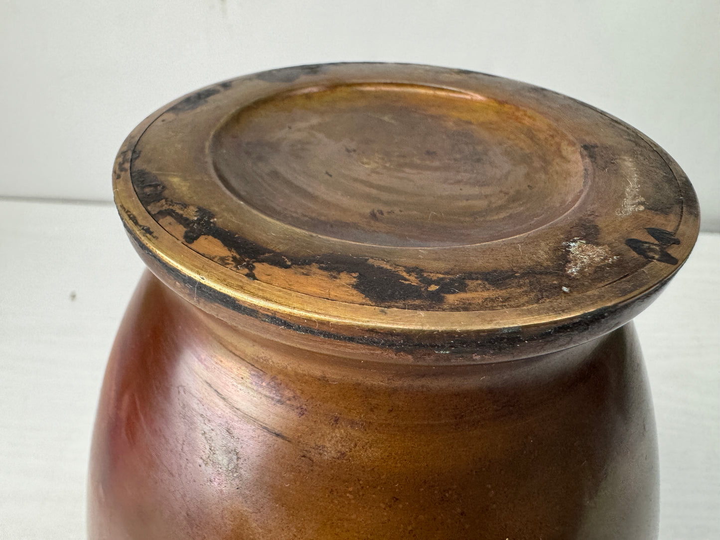Y10586 FLOWER VASE Murashido signed box Japan antique ikebana floral arrangement