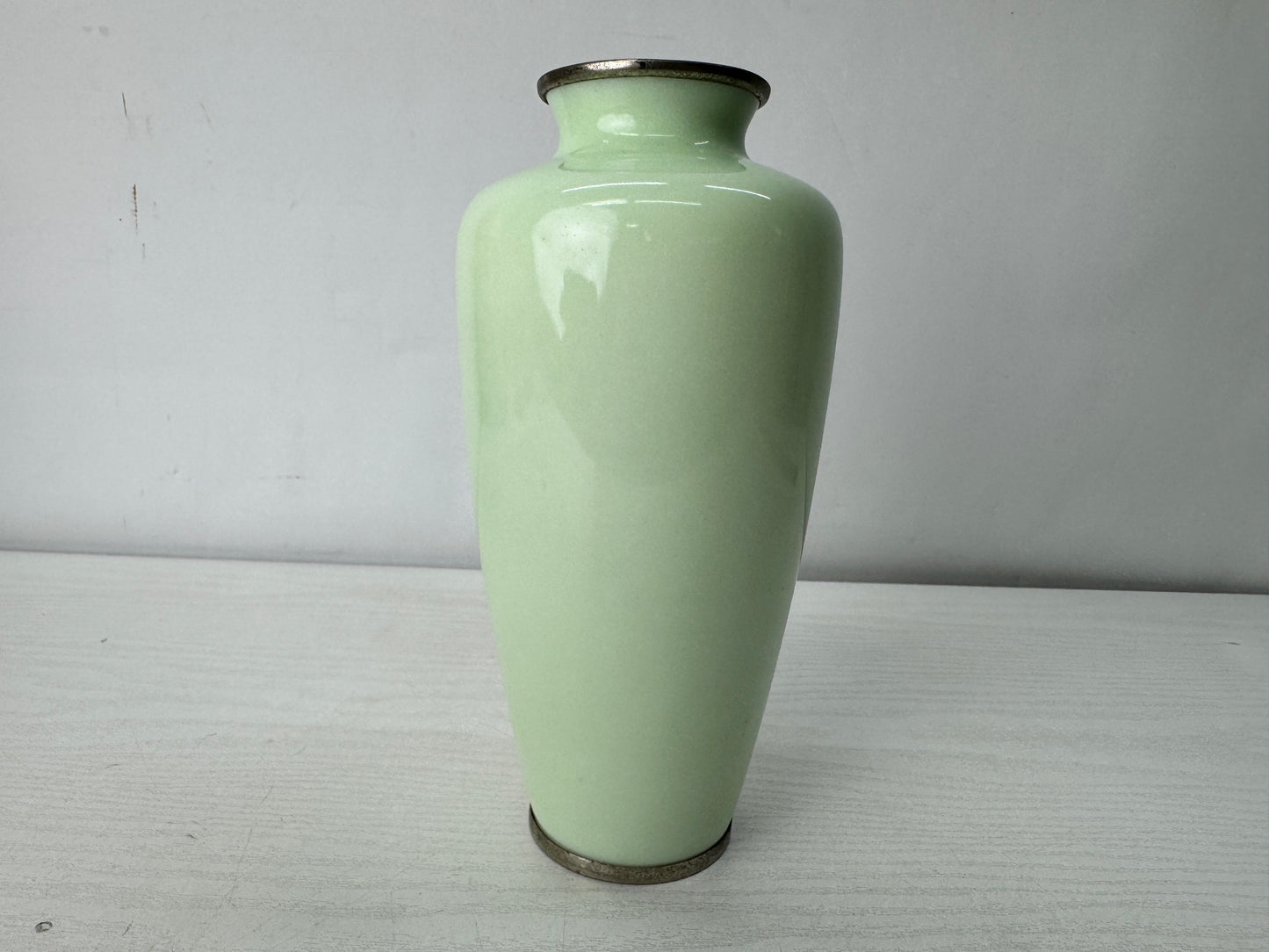Y10590 FLOWER VASE Cloisonne signed box Japan antique ikebana floral arrangement