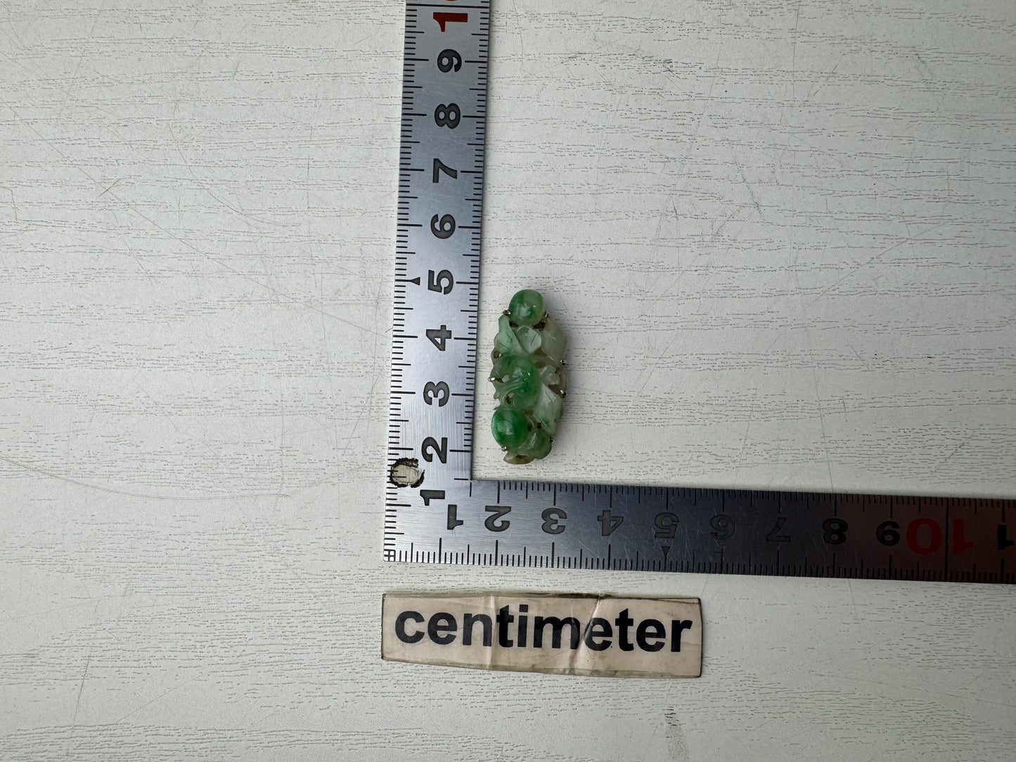 Y10593 OBIDOME Jade Sash clip brooch openwork Japan antique kimono accessory