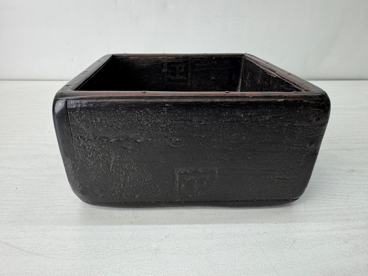 Y10598 BARREL wooden 18 liter tub container box Japan antique folkcraft tools