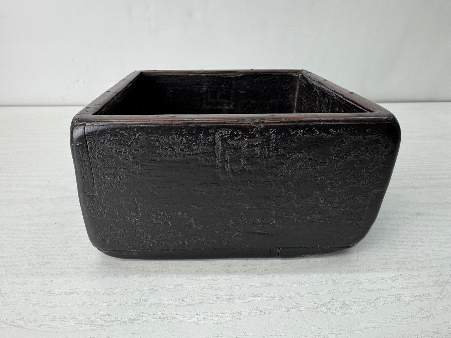 Y10598 BARREL wooden 18 liter tub container box Japan antique folkcraft tools