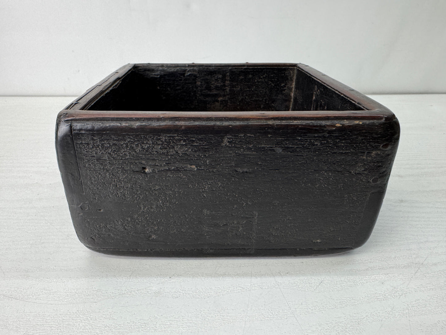 Y10598 BARREL wooden 18 liter tub container box Japan antique folkcraft tools
