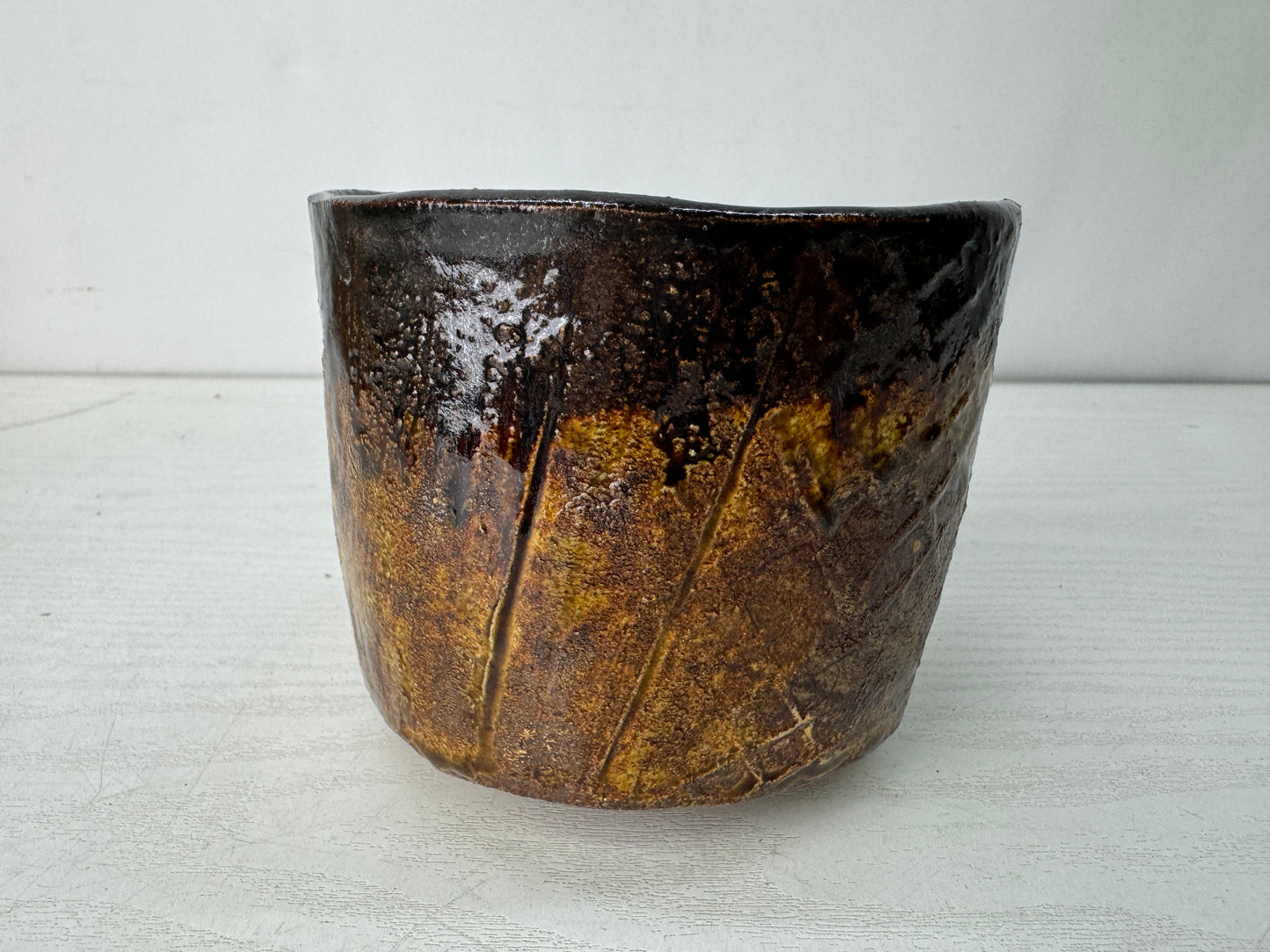 Y10604 CHAWAN Seto-ware Koseto bowl signed box Japan antique tea ceremony cup