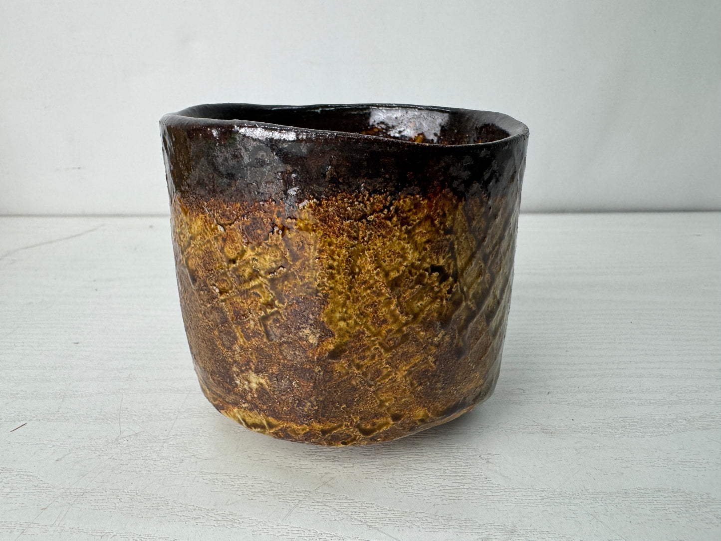 Y10604 CHAWAN Seto-ware Koseto bowl signed box Japan antique tea ceremony cup