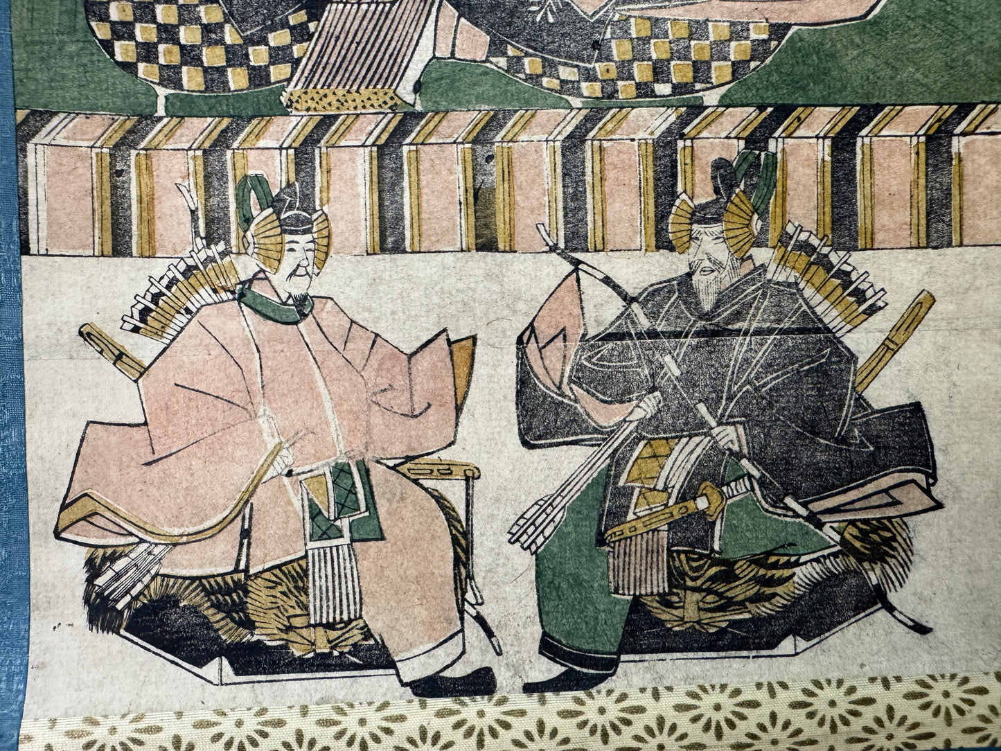 Y10610 KAKEJIKU Hanging scroll Tenjin woodblock print Ukiyoe Japan antique