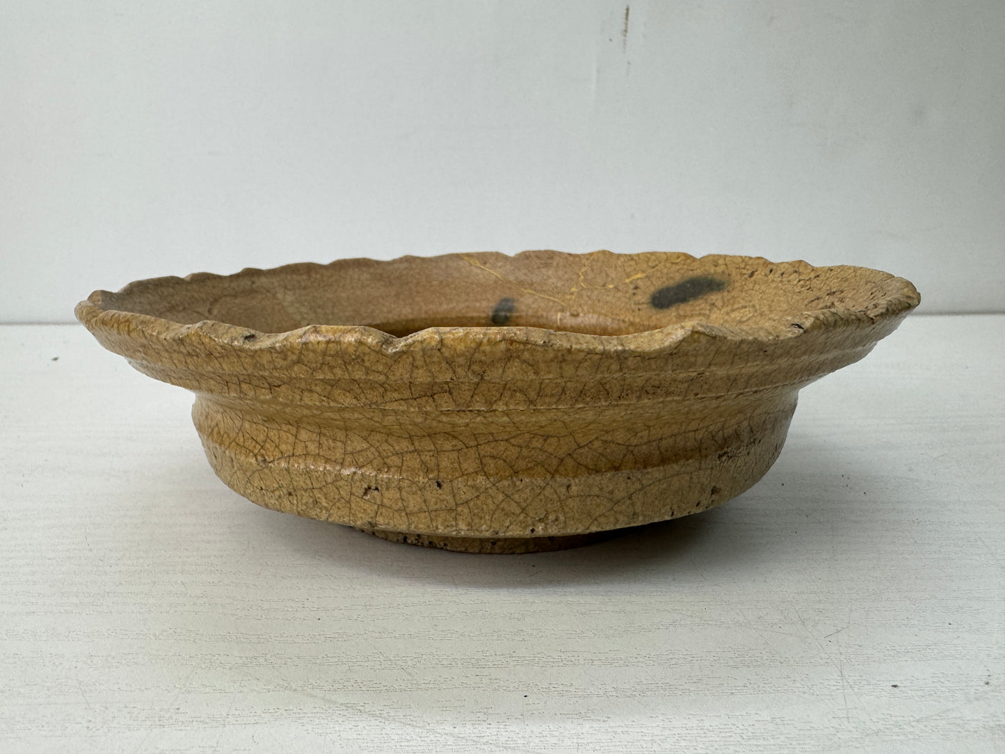 Y10617 CHAWAN Kiseto-ware bowl Radish kintsugi box Japan antique tableware basin