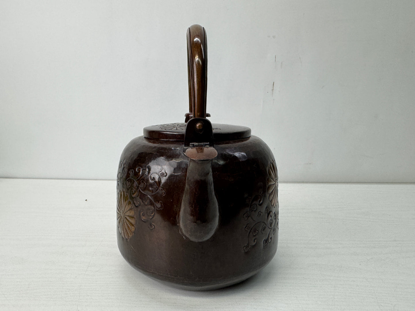 Y10621 KETTLE Copper tea pot teapot Japan antique tea ceremony kitchen cooking