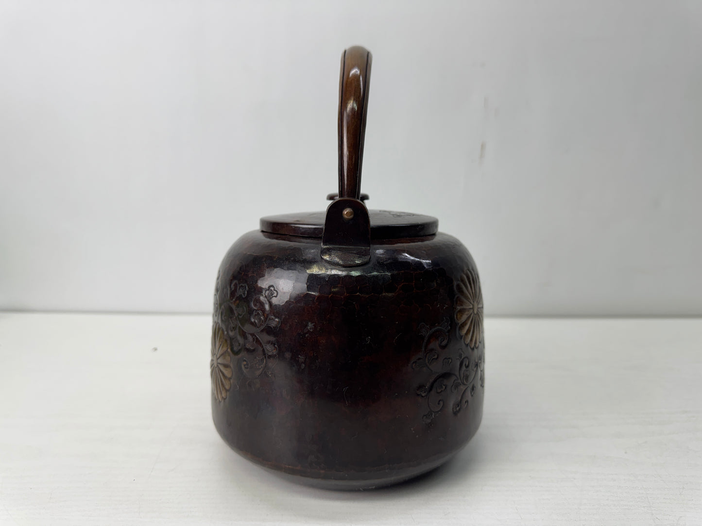 Y10621 KETTLE Copper tea pot teapot Japan antique tea ceremony kitchen cooking