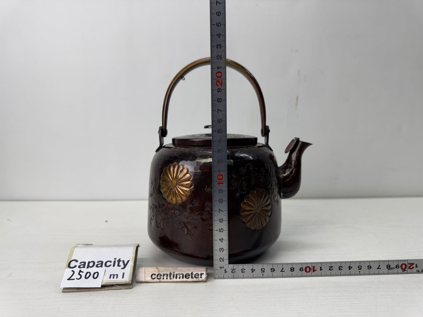 Y10621 KETTLE Copper tea pot teapot Japan antique tea ceremony kitchen cooking
