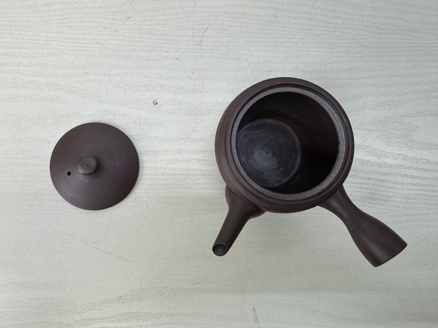 Y10624 KYUSU Banko-ware Teapot pot cup set signed box Japan antique Sentcha tea