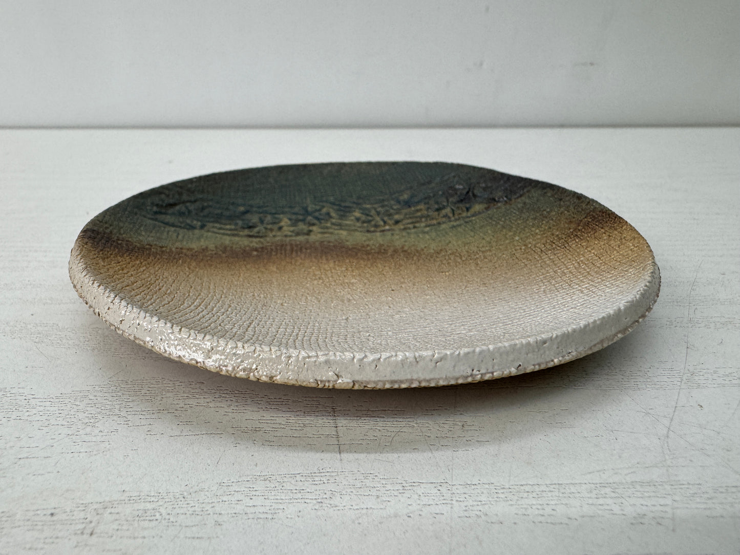 Y10625 DISH Seto-ware serving plate signed box Japan antique tableware kitchen
