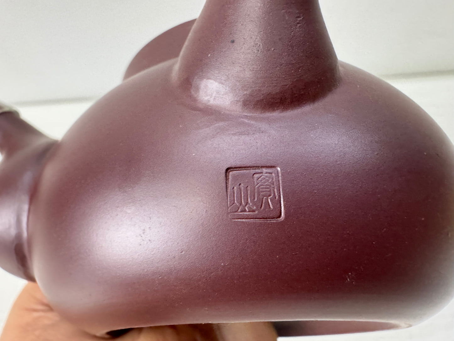 Y10626 KYUSU Banko-ware teapot signed box carved openwork Japan antique Sentcha