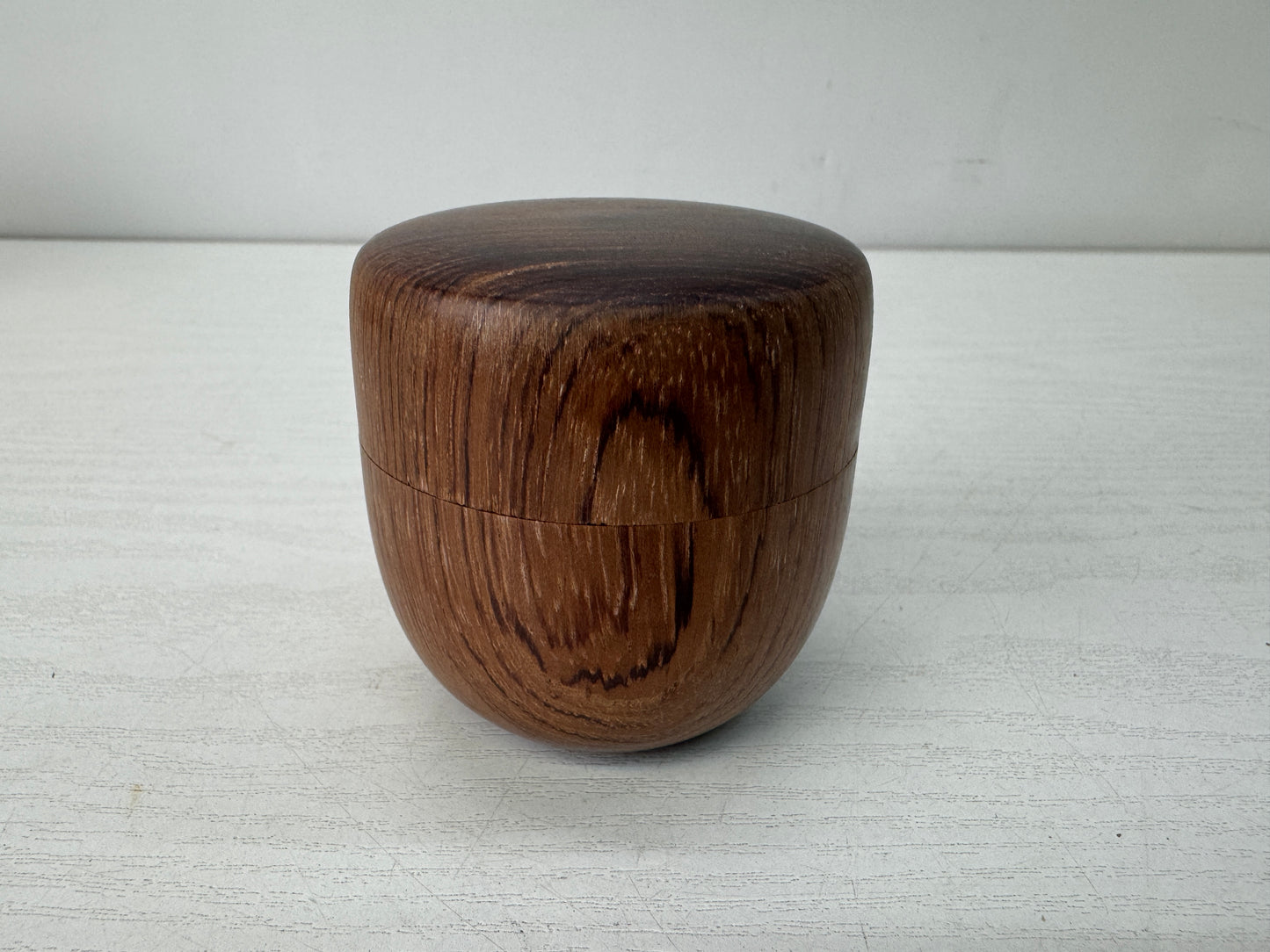Y10628 TEA CADDY wooden Matcha container signed box Japan antique tea ceremony