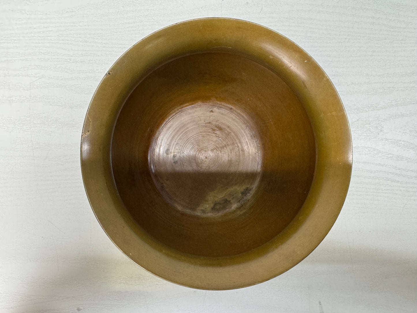 Y10645 KENSUI Copper water pot jar container Japan antique Tea ceremony utensils