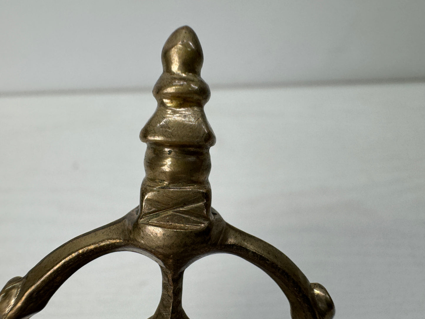 Y10647 Buddhist Altar Shakujo Khakkhara priest's staff Japan antique Buddhism