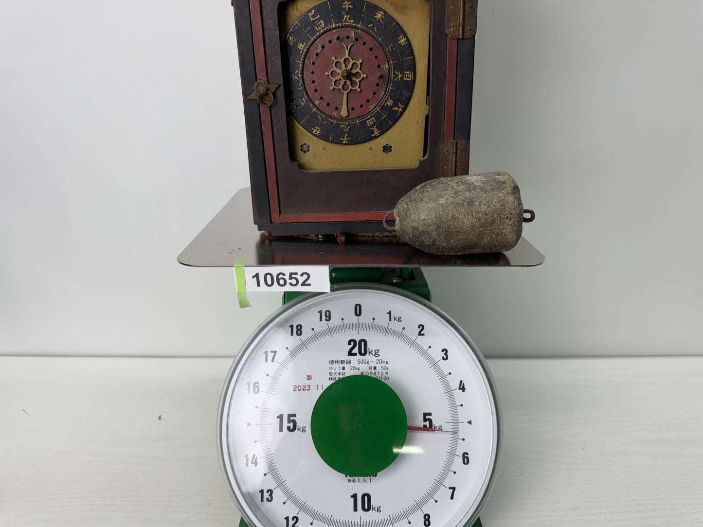 Y10652 OKIMONO Edo period science Japanese tower clock Japan antique interior