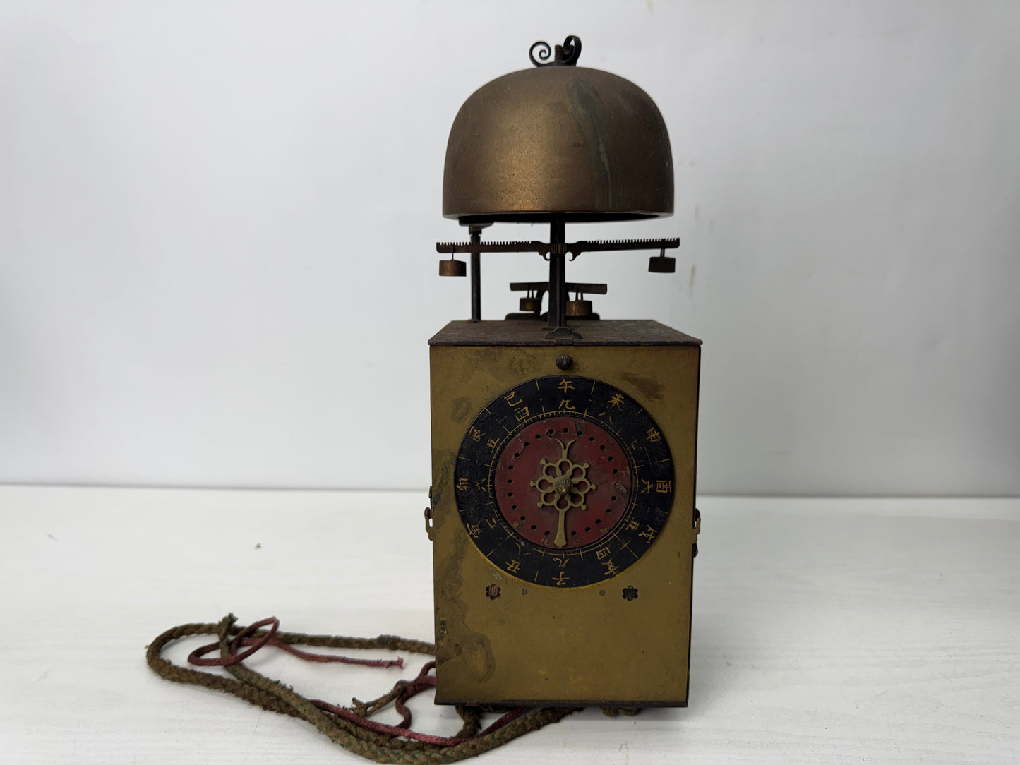 Y10652 OKIMONO Edo period science Japanese tower clock Japan antique interior