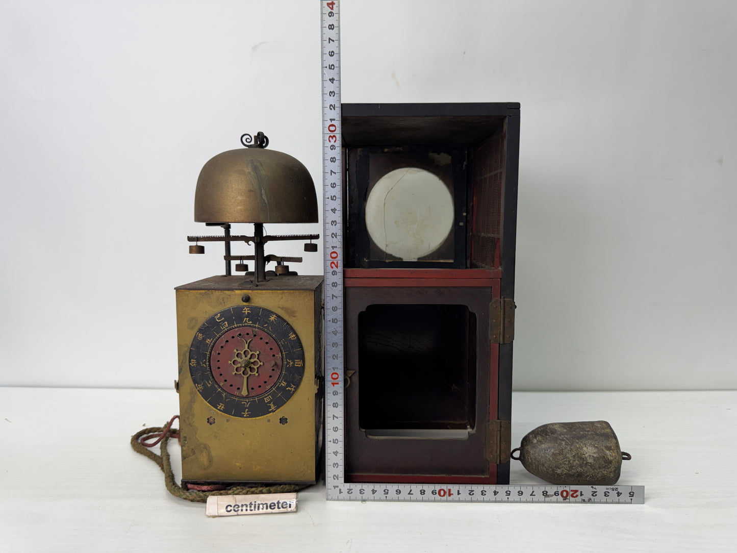 Y10652 OKIMONO Edo period science Japanese tower clock Japan antique interior
