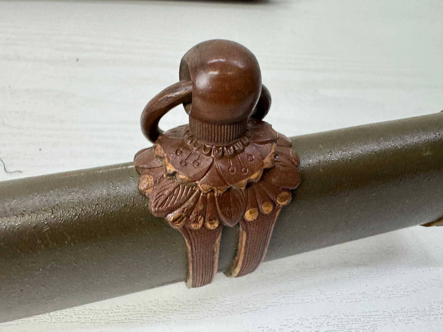 Y10653 Imperial Japan Army MIlitary sword mounting Leather case Japan WW2