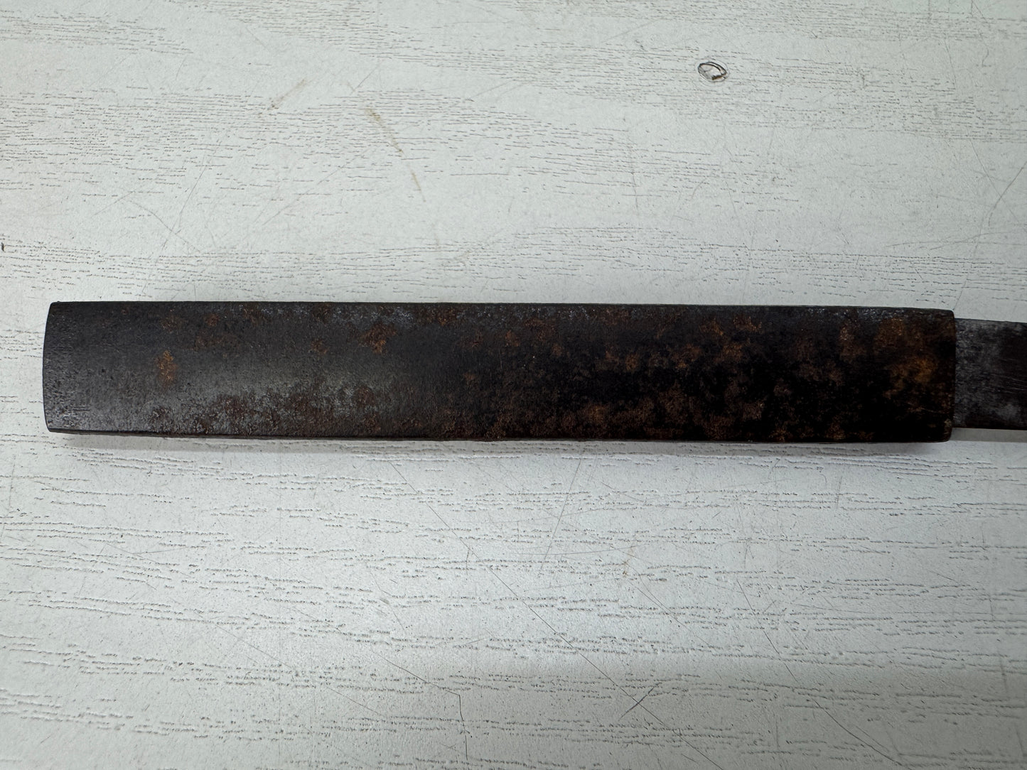 Y10656 TSUKA small sword fittings signed Japan antique Koshirae Katana samurai