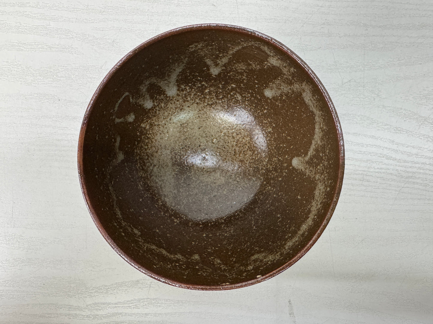 Y10663 CHAWAN Akahada-ware bowl Deer box Japan antique tea ceremony pottery cup